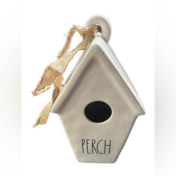 🪺RAE DUNN!! “PERCH” CERAMIC BIRDHOUSE!! SUPER CUTE!! GREAT CONDITION! - Picture 12 of 13